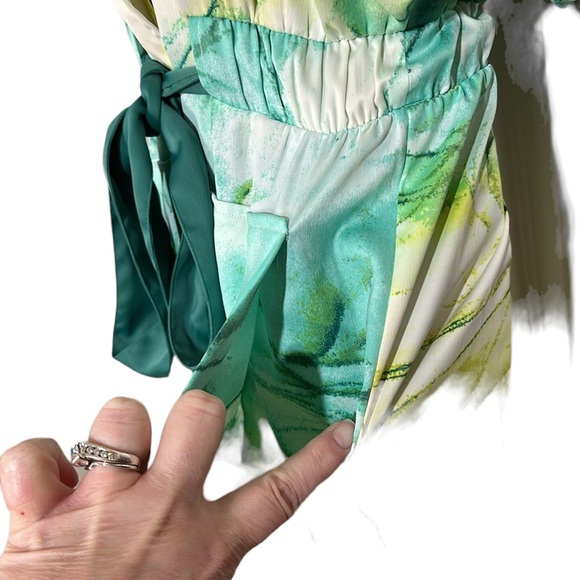 Jeannie Mai x I.N.C Button Down Short Sleeve Tie Dye Midi Dress Sz XS - Picture 7 of 14